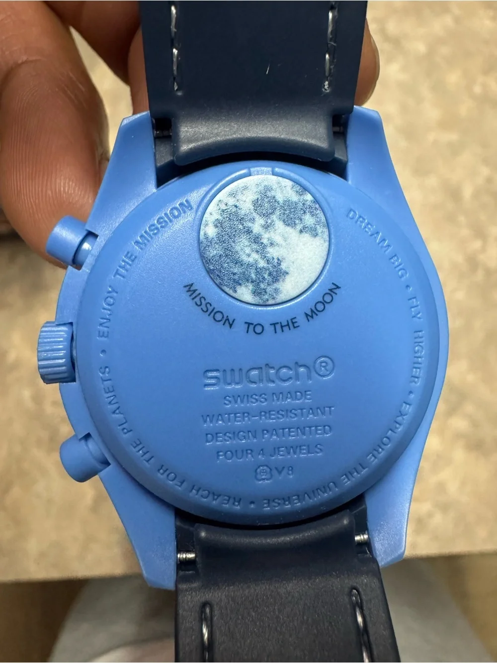 Swatch blue cased